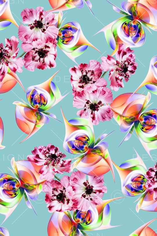 花朵印花华亿平台图片