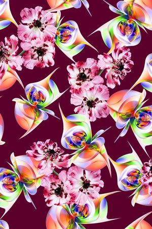 花朵印花华亿平台图片