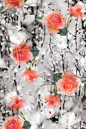 玫瑰印花华亿平台图片