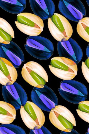 花鸟印花华亿平台图片