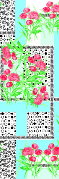 牡丹印花华亿平台图片