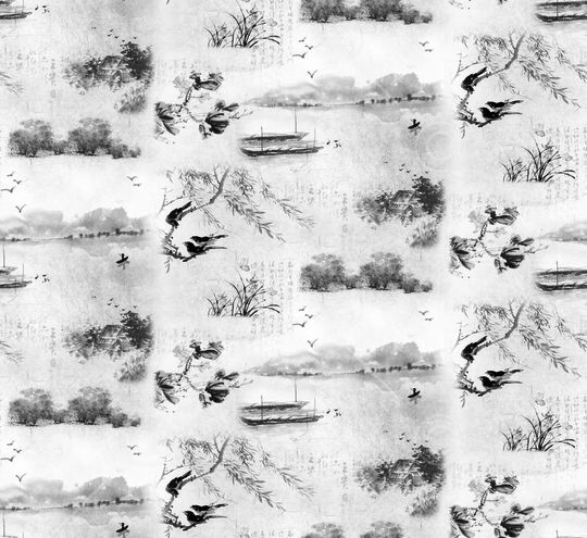 中国风印花华亿平台图片