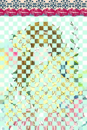 方格印花华亿平台图片