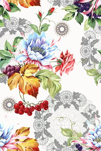 花朵印花华亿平台图片