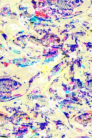 抽象印花华亿平台图片