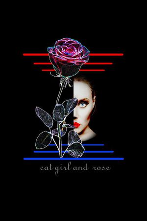神秘玫瑰猫女印花华亿平台图片