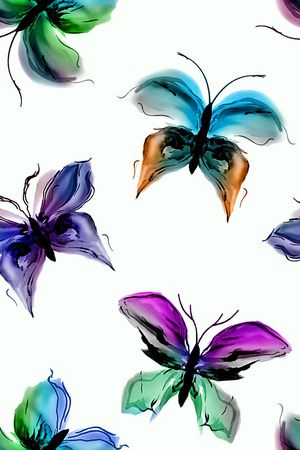 水墨印花华亿平台图片