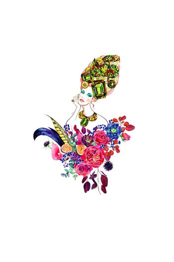 633624-大牌女装定位花卉