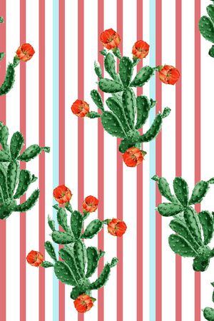 几何线条印花华亿平台图片