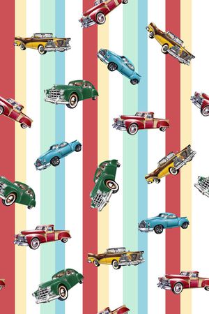 几何线条印花华亿平台图片