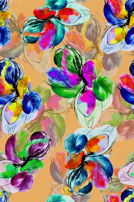 手绘印花华亿平台图片