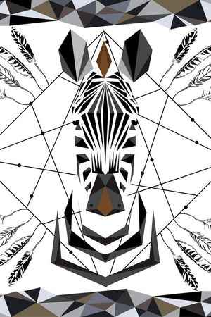 斑马方巾印花华亿平台图片