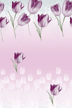 郁金香印花华亿平台图片