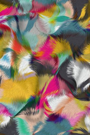 动物纹印花华亿平台图片