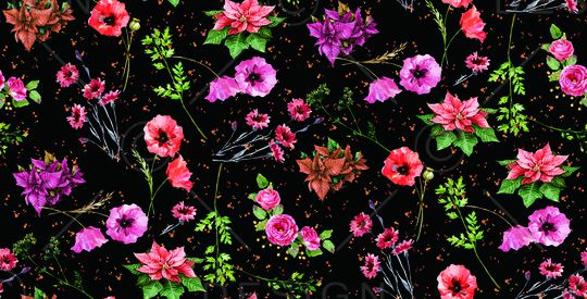 小碎花印花华亿平台图片