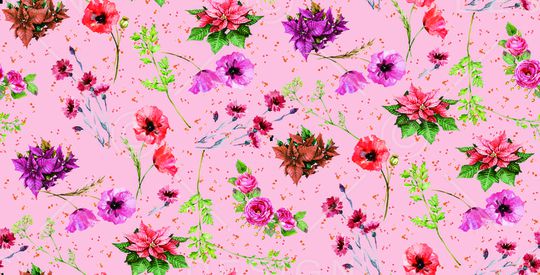 小碎花印花华亿平台图片