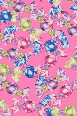 韩版趣味糖果童装华亿平台印花华亿平台图片