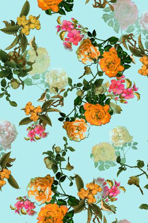 花鸟印花华亿平台图片