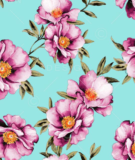 玉兰花印花华亿平台图片