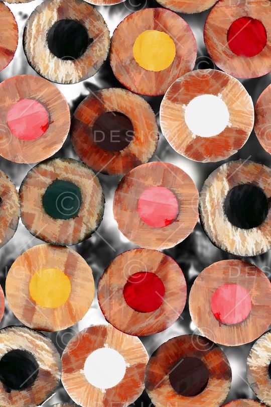 圆圈印花华亿平台图片