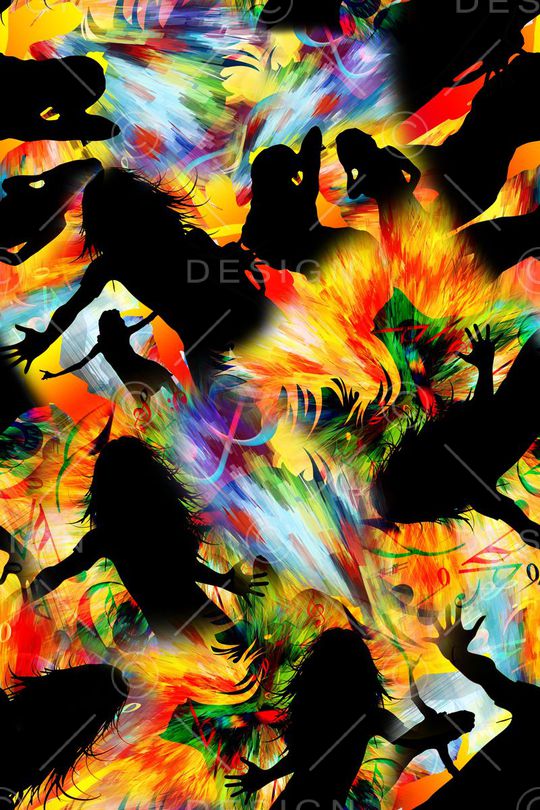 人物印花华亿平台图片