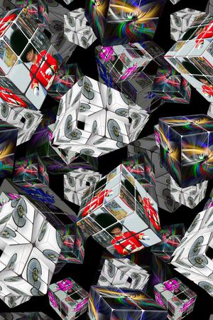 几何印花华亿平台图片