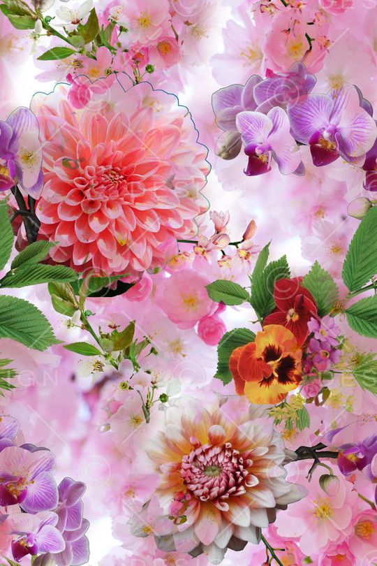 花朵印花华亿平台图片