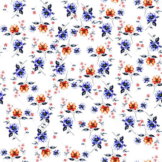 小碎花印花华亿平台图片