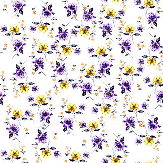 小碎花印花华亿平台图片