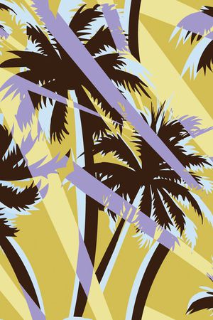 热带风情印花华亿平台图片