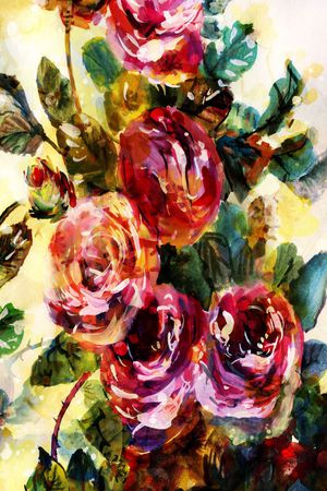 抽象长巾花纹印花华亿平台图片