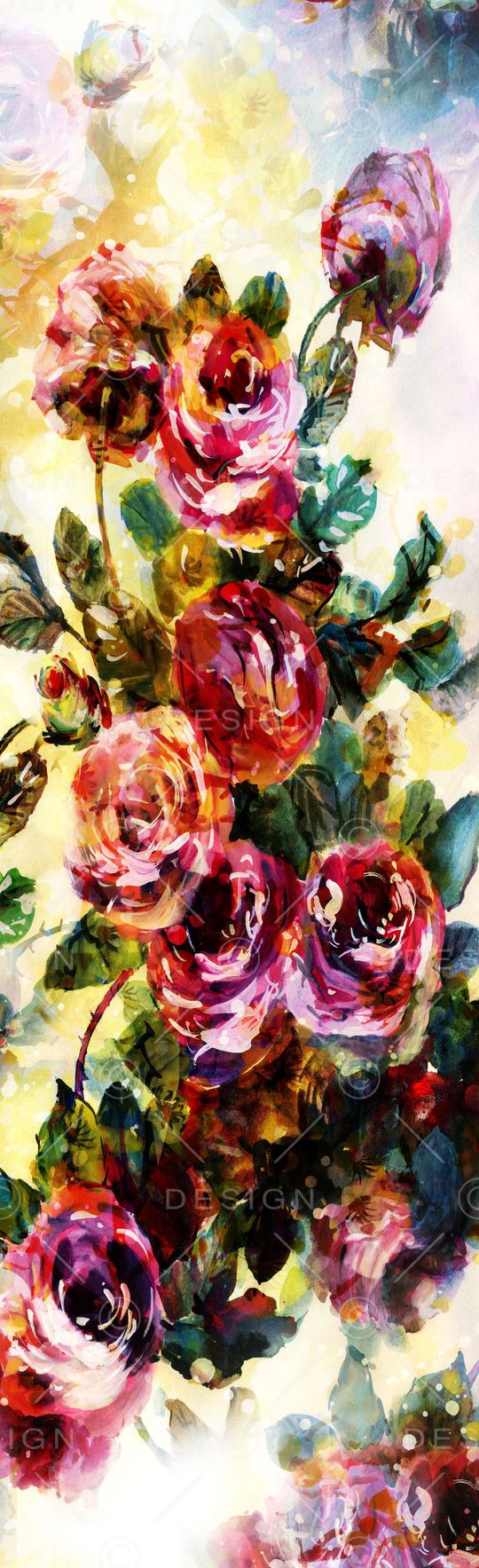 抽象长巾花纹印花华亿平台图片