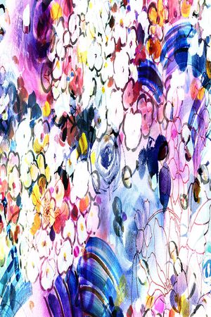 抽象彩图印花华亿平台图片