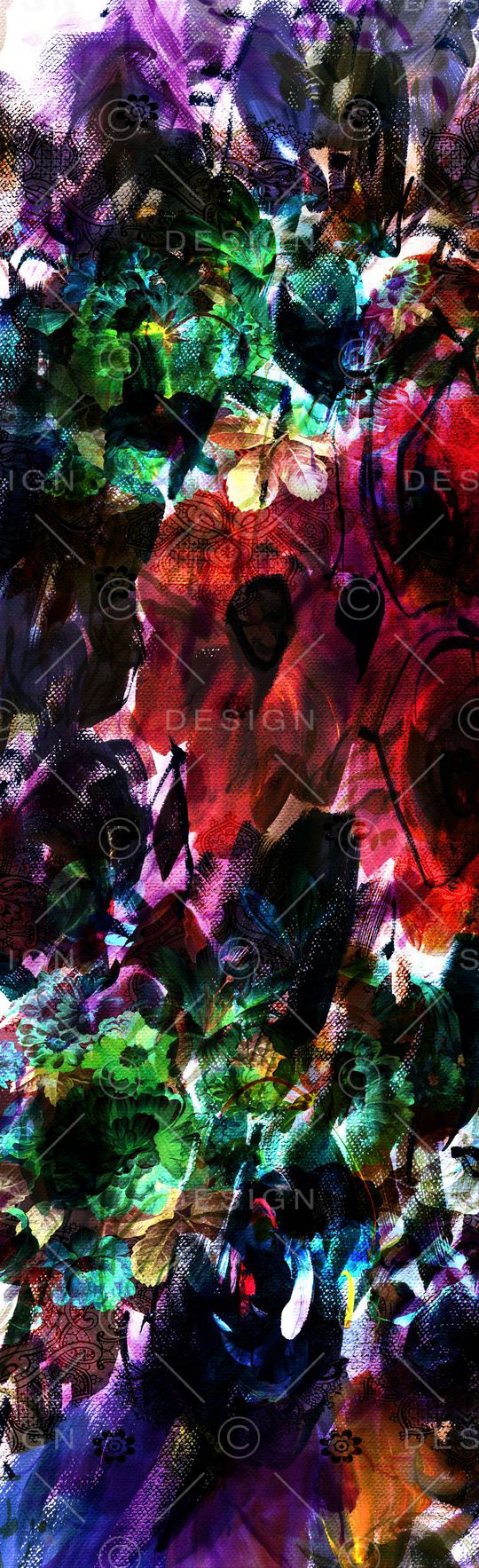 抽象彩图印花华亿平台图片