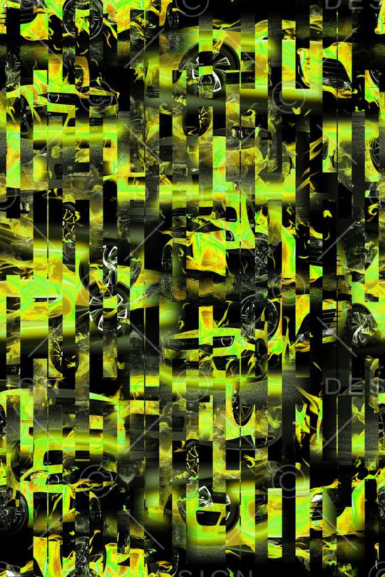 几何线条印花华亿平台图片