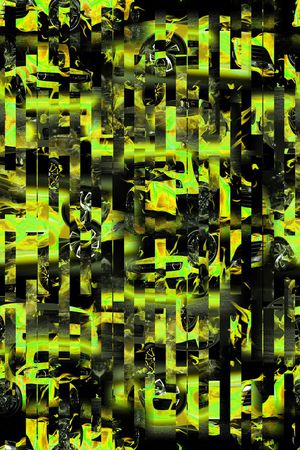 几何线条印花华亿平台图片