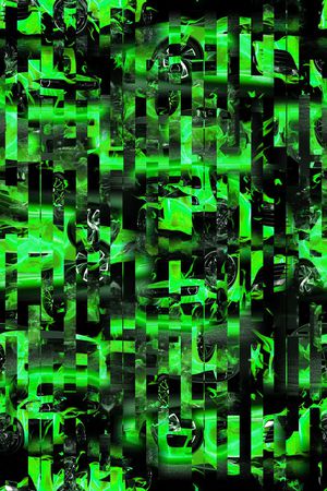 几何线条印花华亿平台图片