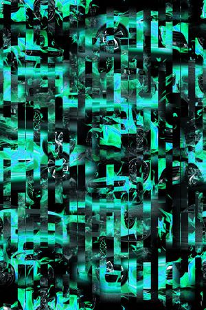 几何线条印花华亿平台图片