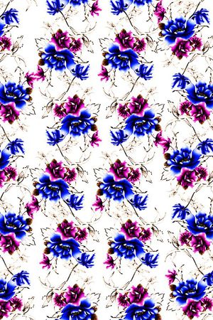 玫瑰印花华亿平台图片