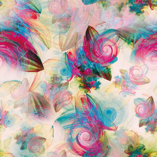 抽象水彩印花华亿平台图片