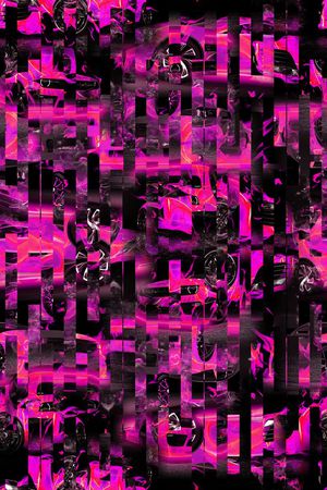 几何线条印花华亿平台图片