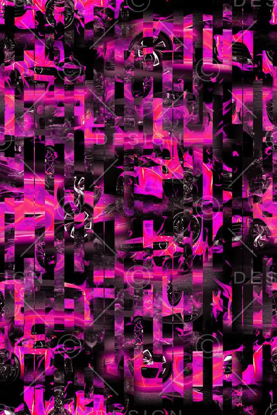 几何线条印花华亿平台图片