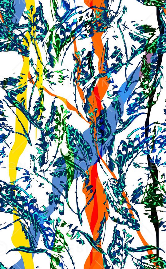 热带雨林印花华亿平台图片