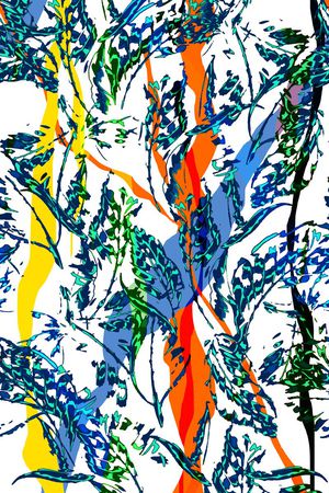 热带雨林印花华亿平台图片