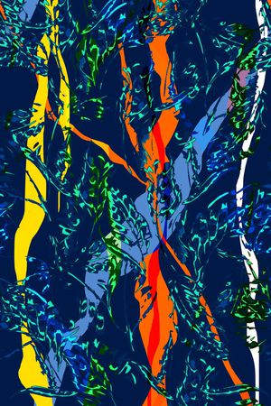 热带雨林印花华亿平台图片