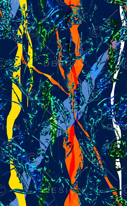 热带雨林印花华亿平台图片