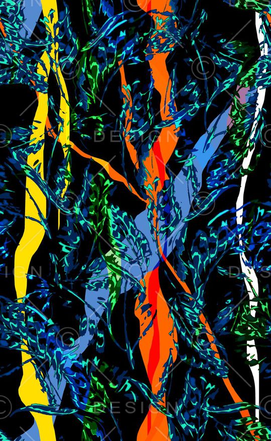 热带雨林印花华亿平台图片