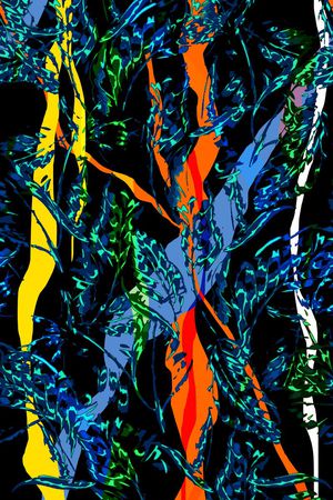 热带雨林印花华亿平台图片