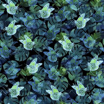 634387-复古叶子蝴蝶3