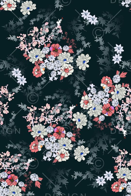 花朵印花华亿平台图片